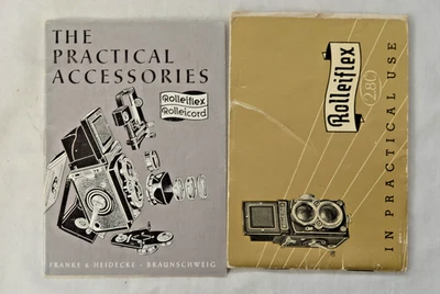 Original Practical Rolleiflex 2.8C Manual + The Accessories Rollei Instruction - Image 1 of 2