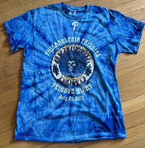 Philadelphia Phillies Grateful Dead Tribute Night 7/21/2017 Colortone Size M Tee - Picture 1 of 5