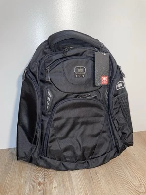 Mochila OGIO Tribune laptop bolsa de ombro livro fecho com zíper preta - Imagem 1 de 4