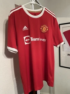 Paul Pogba Adidas Manchester United 21/22 Home Soccer Jersey XL - Picture 1 of 6