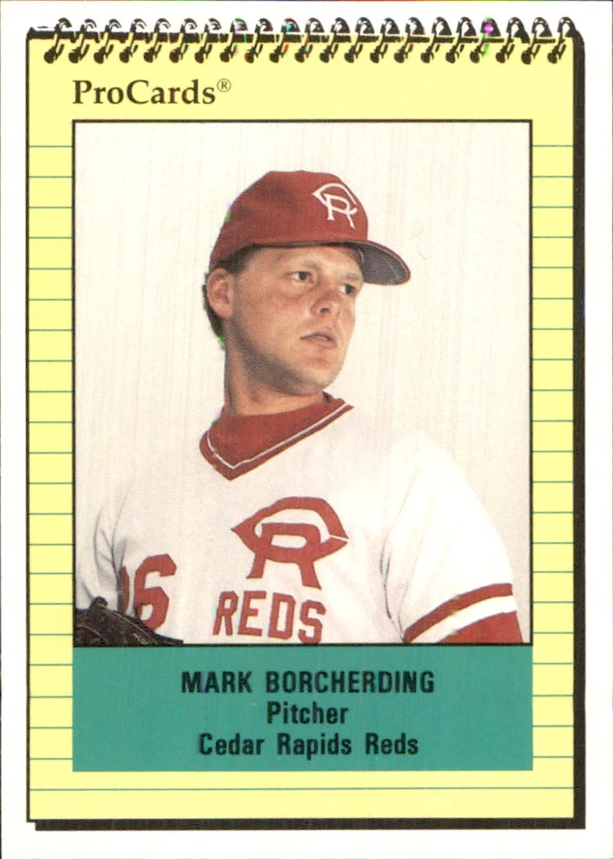 Mark Borcherding 1991 ProCards #2710 RC Cedar Rapids Reds *AutographDen* - Image 1 of 2