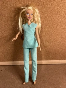 Barbie Doctor Nurse Doll with Green Scrubs 2015 Mattel - Picture 1 of 3