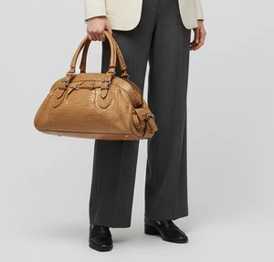 Bolso de hombro Silvio Tossi marrón cocodrilo cuero en relieve para mujer’s - Imagen 1 de 11