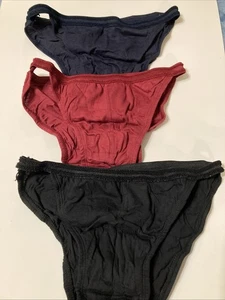 Herren Vintage String BIKNI Slip Baumwolle Nylon ohne Karton Sondergröße M 32-34 3 Paar - Bild 1 von 3
