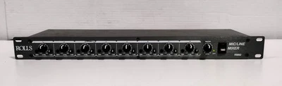 Rolls RM82 Eight Channel Analog Rack-Mountable Microphone & Line Mixer - Image 1 of 4