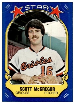 1981 Fleer Star Stickers #10  Scott McGregor      Baltimore Orioles - Image 1 of 2