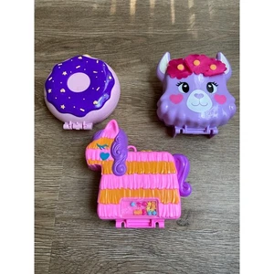 Polly Pocket Donut Pony und Lama Top Zustand 3 Stück - Bild 1 von 6