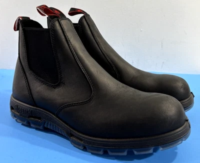 NEW 13 US MEN'S REDBACK BOBCAT USBBK TPU SAFETY STEEL TOE BOOTS BLACK OIL KIP - Image 1 of 4