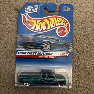 1998 HOT WHEELS FIRST EDITIONS CUSTOMIZED C3500 GREEN #26 OF 40 CARS, #663 - Picture 1 of 1