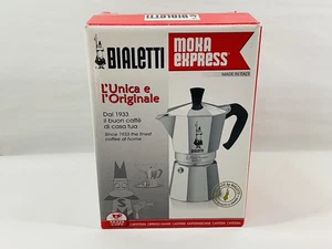 BIALETTI Moka Express 6-Cup Espresso Maker Italy In Box - Picture 1 of 10