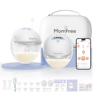 Tiralatte Doppio Indossabile: Elettropompe Mani Libere App Wireless Compatibile... - Foto 1 di 8