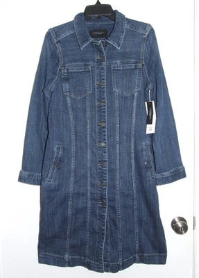 Vestido midi vaquero manga larga Liverpool Los Angeles - Nuevo con etiquetas $139 - Talla pequeña Foto 1 de 4