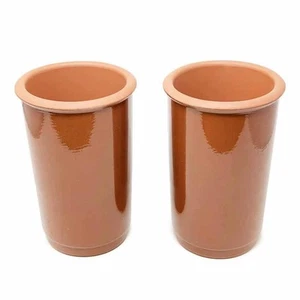Wine Cooler Set El Toro Traditional Terracotta 21.5cm Chill Bottle Drink Holders - Picture 1 of 11