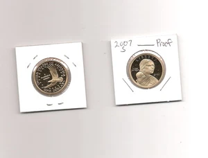 Dólar de oro S Proof Sacagawea 2007 - gratis en EE. UU. ¡ENVÍO!¡! - Imagen 1 de 1
