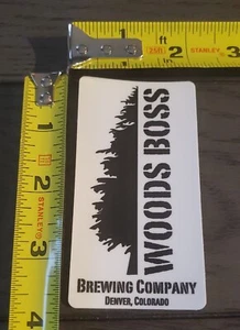 WOODS BOSS Brewing Co Vinyl Sticker ~NEW! Craft Beer Brew Brewery Logo Decal~ - Picture 1 of 3