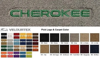 Lloyd Mats Velourtex Jeep Cherokee Custom Front Floor Mats (1974-2023) - Image 1 of 4