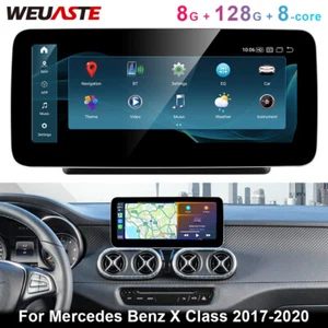 10.25'' Android Car GPS Navi Carplay Wifi 8G+128G Fit For Benz X Class 2017-2020 - Picture 1 of 12