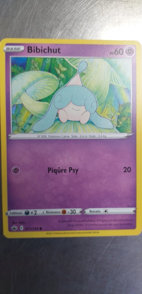 Pokémon Card Bibichut 071/198 Ice Age, From The Booster, French - Image 1 of 1