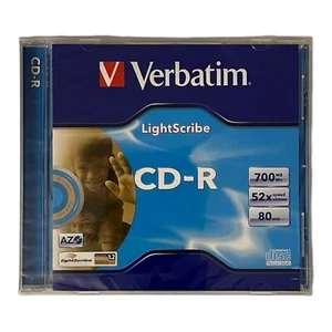 Verbatim LightScribe CD- R 700 MB 80 Min. CD Rohling 1 Stück Neu & OVP - Picture 1 of 2