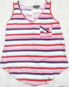 Poof New York Mädchen gestreiftes Tanktop Leiter Gesäßtasche XL - Bild 1 von 2