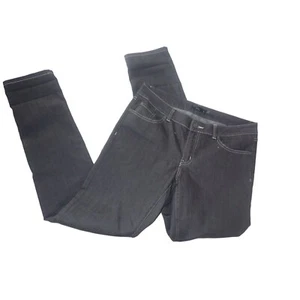 PrAna Damen 10 dunkelgraue Skinny Jeans Freizeit Gorpcore Ziernaht gerade - Bild 1 von 5