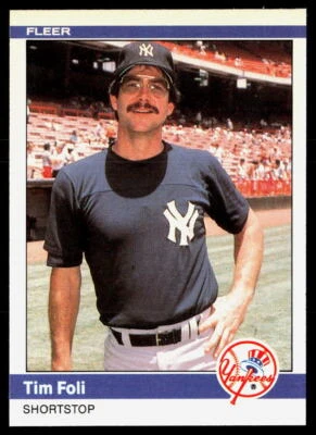 Tim Foli 1984 Fleer Update #U-38 Touched Corners - Image 1 of 2