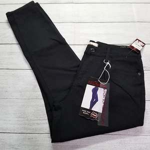 Red Bottoms Soft Touch Skinny Jeans Juniors Size 13/31 Black - Picture 1 of 6