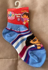 NWT DORA The Explorer Nick Jr. Multicolor Girl Ankle Socks One Pair Size 4-6 - Picture 1 of 2