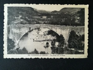 CPA 07 TOURNON-SUR-RHONE - La Plage sur le Doux - Imagen 1 de 2