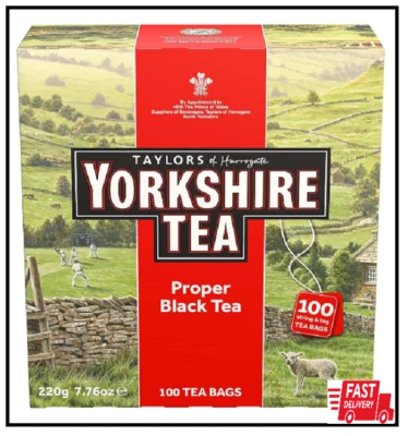 NEW Yorkshire Tea Taylors of Harrogate, Red 100 Count