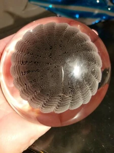Ronneby Grey Smoke W/ Controlled Bubble Signed Paperweight - Picture 1 of 8