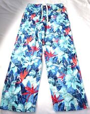 Tommy Bahama Men's Cotton Tropical Lounge Sleeping Pants White Blue Floral NWT