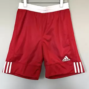 Adidas Basketball Shorts Red White stripe Boy's size Youth Large 13-14 yrs NWTs! - Picture 1 of 5