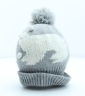 Preworn Womens Grey Acrylic Winter Hat Size L