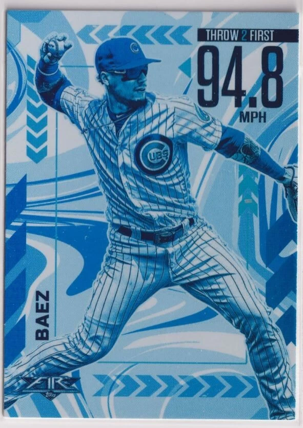 2020 Topps Fire Arms Ablaze Blue Chip #AA10 Javier Baez
