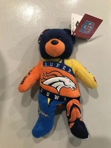RARE HUGE Denver Broncos Super Bowl Champs Beanie Bear EVER! NWT HTF WOW!! NFL - Picture 1 of 12