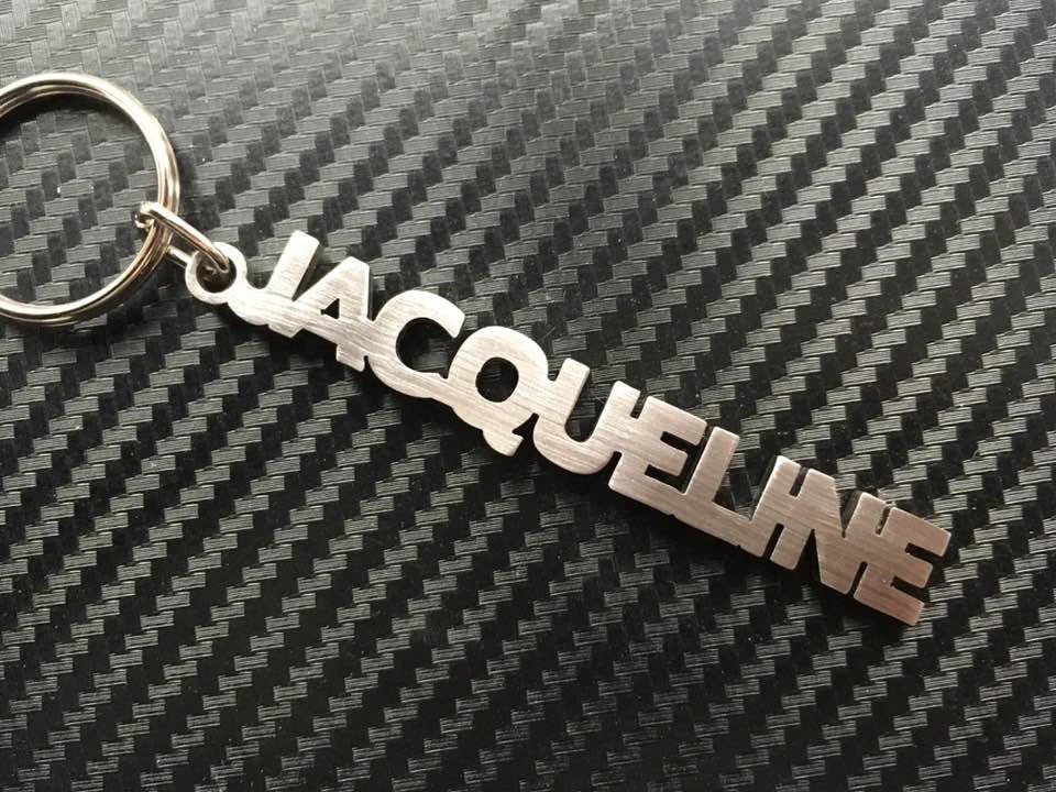 JACQUELINE Keyring Keychain Key Fob Name Gift - Image 1 of 1