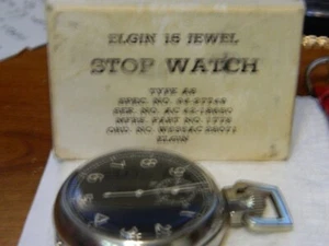 WWll Elgin Timer A-8 w/Factory Box Running Fine - Picture 1 of 16