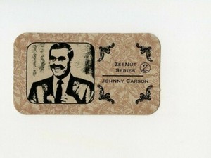#LK.2357 JOHNNY CARSON Rare ULTRA VIOLET MAGIC INK Game Card SCARCE