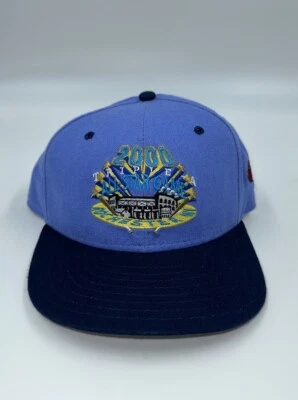 Gorra de béisbol vintage 2000 New Era Rochester Red Wings azul claro/azul marino SnapBack Foto 1 de 4