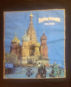 Rolling Thunder Russia Sturgis S. Dakota 2006 T-Shirt New XL Black Free Shipping - Picture 1 of 8