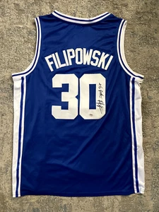 Kyle Filipowski Autographed Duke Blue Devils *Personalized* Jersey PSA/DNA COA - Picture 1 of 3