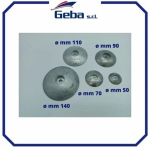 Anodi anodo per da barca in zinco a flangia martyr tondi per timoni e flaps zn - Foto 1 di 1