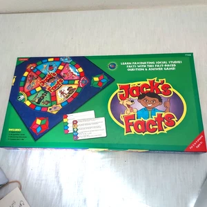 Lakeshore Jack's Facts Board Game Incomplete But Playable No Die, 1 Pawn Broken - Picture 1 of 11