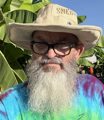 Cowboy Hat size 7 1/2 or XL handmade upcycled USN sea bag - Image 1 of 4