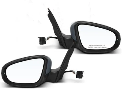 Pair Side Mirror For 2010-2014 Volkswagen GOLF R GTI Power Heated White LH+RH - Image 1 of 4