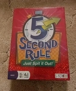 BRAND NEW/SEALED! Five Second Rule Game Just Spit it Out Family Game (2010)  - Picture 1 of 2