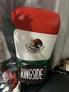 NEW RARE VINTAGE STYLE RINGSIDE MEXICAN FLAG GLOVES 14oz UNISEX - Picture 1 of 4