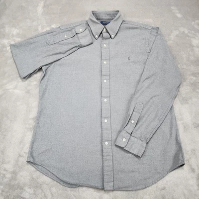 Polo Ralph Lauren Shirt Mens Large Gray Classic Fit Performance Button Down - Image 1 of 4