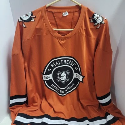 Camiseta Anaheim Mighty Ducks Healthcare Hero, Adulto XL, Naranja Foto 1 de 4